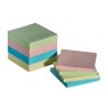 Notas Adhesivas 3'' X 3''(7.62 X 7.62 cm), Colores Pastel, Universal, Paq/12 Blocks con 100 c/u