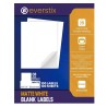 Papel Adhesivo Blanco Imprimible para Etiquetas, Tamaño Carta 8.5'' X 11'', Paq/100