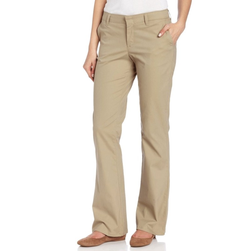 Pantalón de Gabardina Stretch para Mujer, Ajustado Corte bota, Dickies