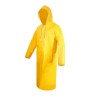 Impermeable tipo Gabardina Larga color Amarillo de PVC