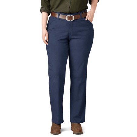 Pantalón Premium Frente Plano para Mujer Plus, Dickies