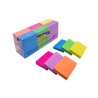 Notas Adhesivas 1.5'' X 2 '' (3.81 x 5.08 cm), Memo Tip, Colores Neón, Paq/12 Blocks con 100 c/u