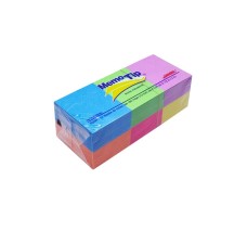 Notas Adhesivas 1.5'' X 2 '' (3.81 x 5.08 cm), Memo Tip, Colores Neón, Paq/12 Blocks con 100 c/u