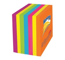 Nota Adhesiva de 3 x 3, Cubo Neon, Memo Tip, 400 Hojas