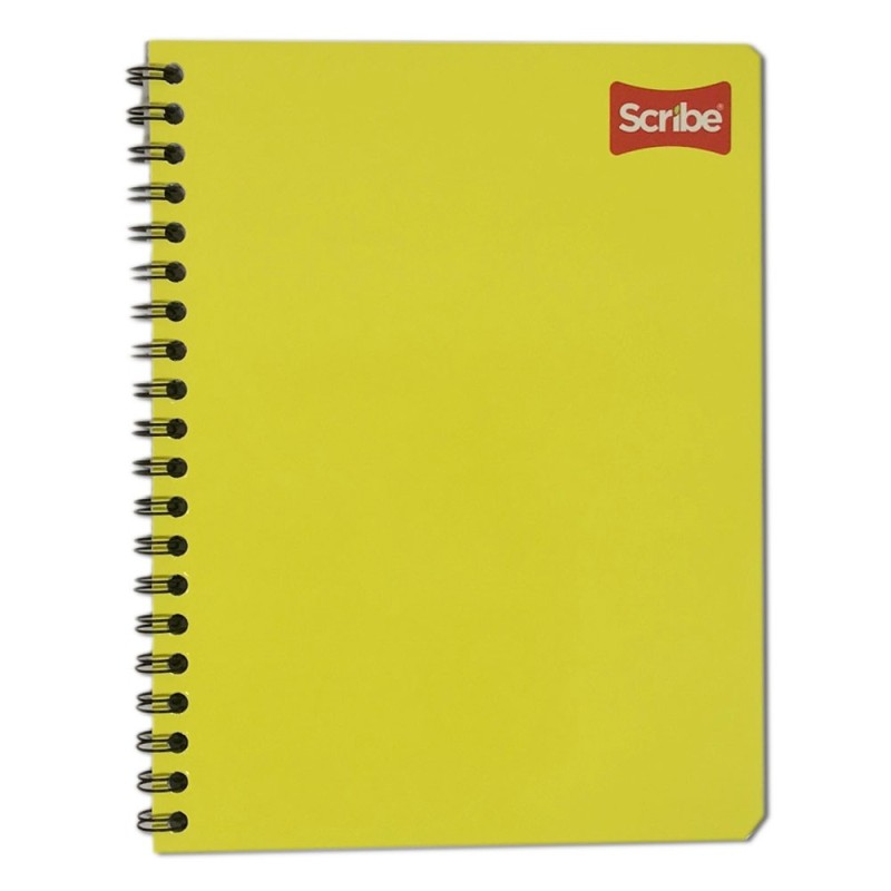 Cuaderno de Rayas Profesional, Scribe Serie lll, Doble Espiral, 100 Hojas
