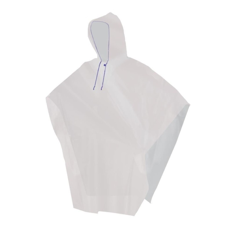 Impermeable Tipo Capamanga Traslúsida Corta, Unitalla.