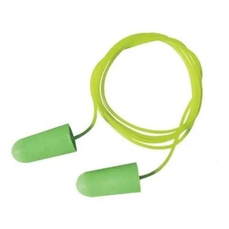 Tapón Auditivo de Espuma con Cordón, 30dB, Paquete de 100. 