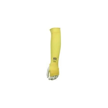 Manga de Kevlar Amarillo de 18" con Ranura para Pulgar.